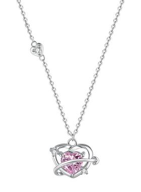 原创心之所向项链甜美少女心银饰