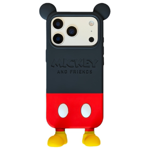 @BOBBY PLANET日本原单高品质米奇背影立体硅胶适用iphone17Promax手机壳苹果16543可爱卡通情侣趣味创意
