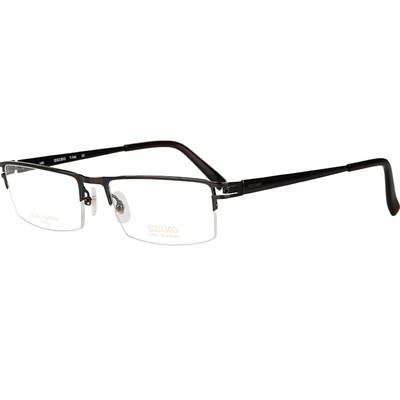 精工商务方框超轻钛合金近视眼镜