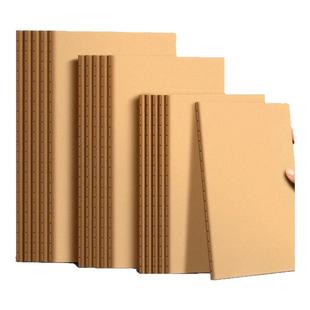 a4空白本牛皮笔记本本子加厚b5空白内页本大学生考研思维导图绘图a5插画手绘美术画画本高中初中生白纸作业本