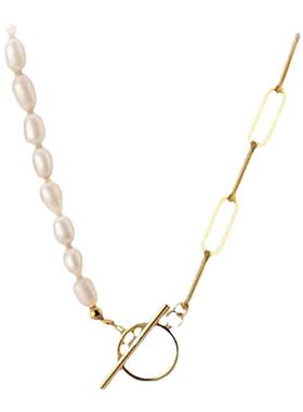 纯银拼接女潮流轻奢项链