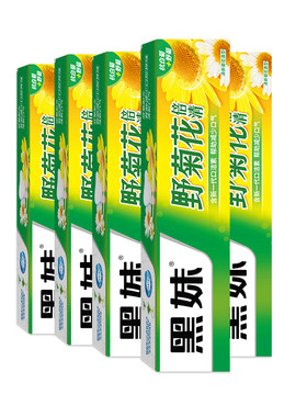 黑妹野菊花牙膏家庭实惠装160g