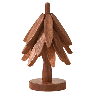 一棵树实木隔热垫家用高级感防滑