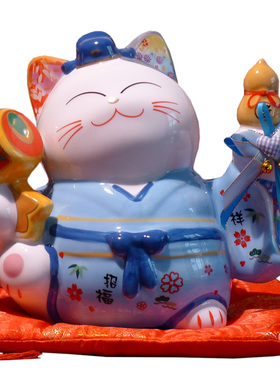 正版情侣幸福良缘婚庆摆设招财猫