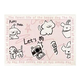 地毯卧室床边短毛冬季地垫儿童休闲区布置房间客厅大面积全铺家用