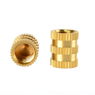 微型铜螺母大全m1m1.2小内镶嵌件紧密铜预埋件注塑滚花柱螺帽螺丝