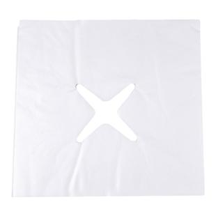 美容院一次性洞巾按摩床垫脸巾趴枕巾推拿床头巾十字孔加厚垫脸巾