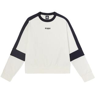 Kappa卡帕背靠背套头衫2026女运动卫衣休闲小落肩圆领外套