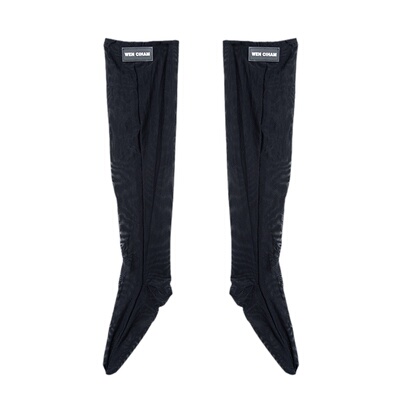 春夏百搭薄款半透明纯色小腿袜女