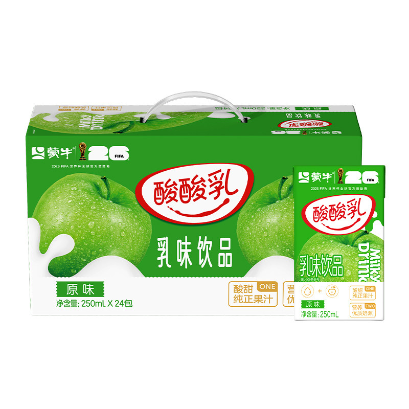 蒙牛酸酸乳优酸乳250ml*24盒整箱