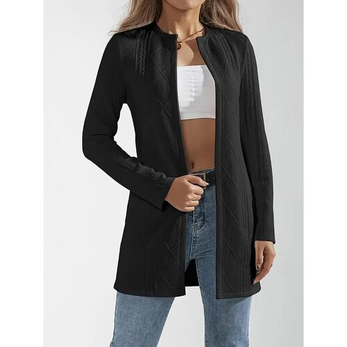 X 78965 Simple Knit Blazer Long Sleeve Jacket 简约麻花西装