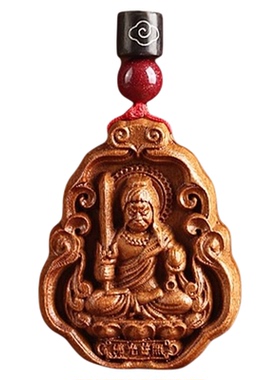 男女本命佛真桃木平安挂饰吊坠