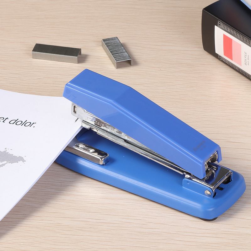 齐心B414N小型钉书机省力型文具可办公钉旋转器加厚起用学生办公