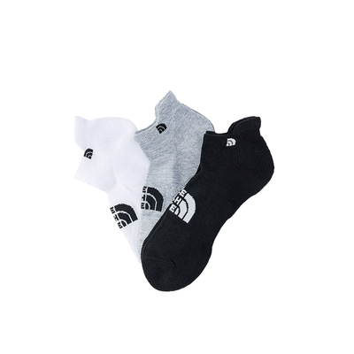 北面男女款户外透气运动袜三双装