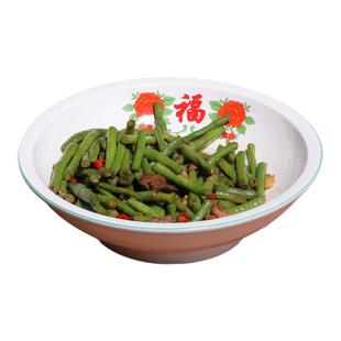 江西小炒面碗湘菜碗老式饭碗七八十年代福字碗定制怀旧餐具陶瓷盘