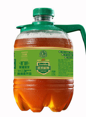麦丁精酿啤酒原浆鲜啤1.5L大桶装全麦14°P黄啤生啤7天青岛特产