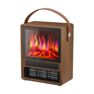 【暖冬生活节】荣芝RONGEO欧式壁炉取暖器3d仿真火焰暖风机家用