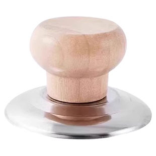 木头锅盖把手通用不怕高温锅盖帽实木防烫锅盖头盖子帽钮顶柄配件