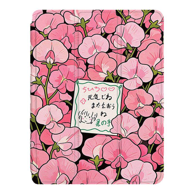 适用卡通花朵联想拯救者PadPro小新2025动漫插画Studio平板Y7000日系11寸K11启天M10新款Plus防摔GT保护壳套