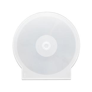 加重加厚型单片透明软塑料光盘盒DVD碟单片装易存好放软塑料光碟盒光盘刻录 透明塑料扇形CD半圆盒贝壳盒价低
