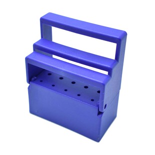 牙科15孔高款磨头架低速高速车针架口腔工具消毒盒可高温高压塑料