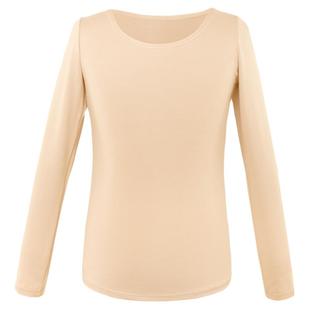 儿童舞蹈服秋冬肉色打底衫女童跳舞练功服隐形保暖衣肤色演出内搭