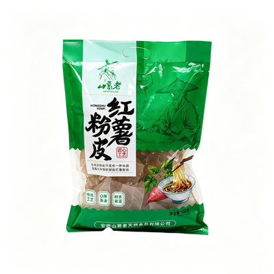 100%纯红薯粉皮手工无胶无明矾