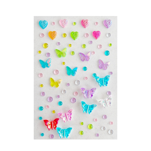 美人鱼儿童钻石脸贴2025新款公主额头链发夹宝宝古风化妆亮片眉心贴妆容贴女童超仙蝴蝶精灵耳挂耳环耳饰贴纸