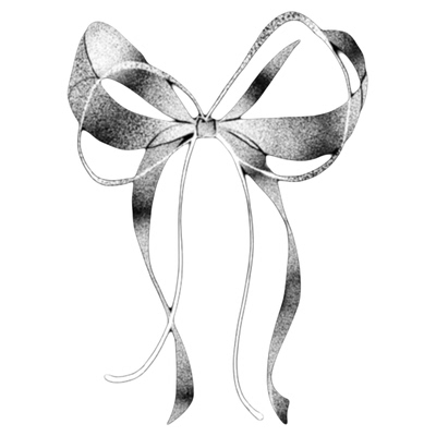 再变草本纹身贴蝶心结ins蝴蝶结