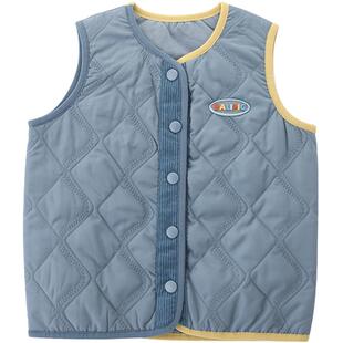 儿童马甲秋冬季夹棉保暖男童马褂校服内搭神器宝宝棉服女童背心