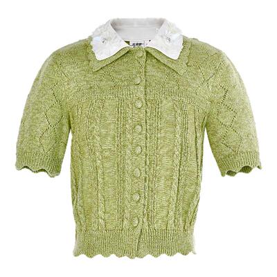 时尚花式纱针织上衣女