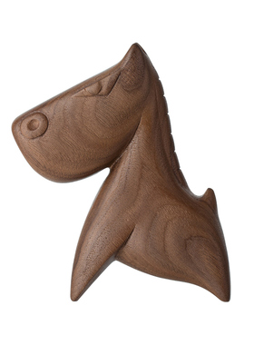 木笙玩物2026马年摆件家居实木雕刻轻奢新居礼物桌面新年客厅装饰