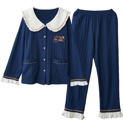 雪俐长袖大码套装2025年新款睡衣