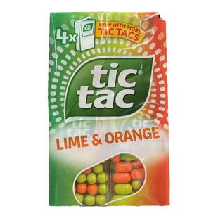 现货 英国TICTAC嗒糖口气清新Lime& Orange酸橙味糖果水果薄荷糖