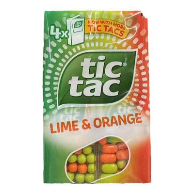 现货 英国TICTAC嗒糖口气清新Lime& Orange酸橙味糖果水果薄荷糖