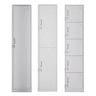 单门更衣柜储物柜铁皮柜员工柜健身房浴室钢制带锁办公室简约衣柜