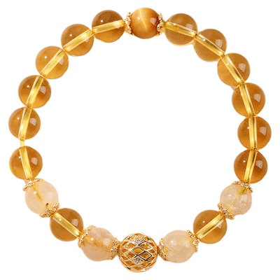 普陀山直发黄水晶手链女招财