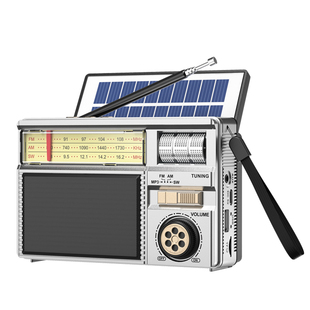 全波段收音机老人专用太阳能2025新款高端老年复古插卡蓝牙音响