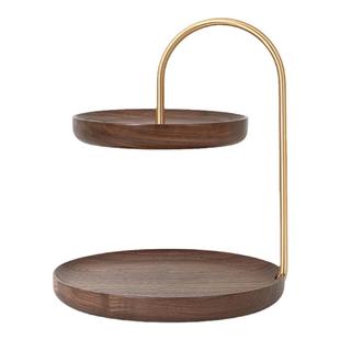 实木钥匙收纳托盘轻奢玄关摆件进门口鞋柜置物架桌面化妆品展示架