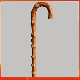 藤拐木制拐棍藤木防滑按摩手杖新款复古一体藤条实木老年老人拐杖