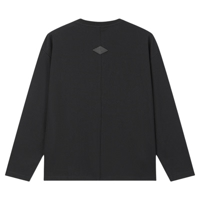 BONELESS毛边肌理长袖T恤