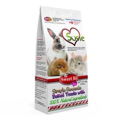 碧甜SweetBi活力零食小宠功能性消化棒美毛健胃强骨兔子龙猫300g