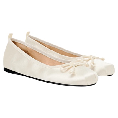 芭蕾舞蝴蝶结圆头褶皱单鞋女浅口