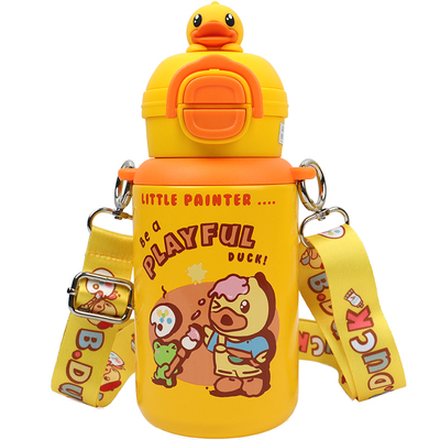 B.Duck一盖双饮儿童保温杯500ml