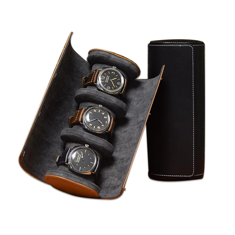 手表收纳盒便携式旅行收纳包专业腕表包随身表盒按扣首饰包装盒新