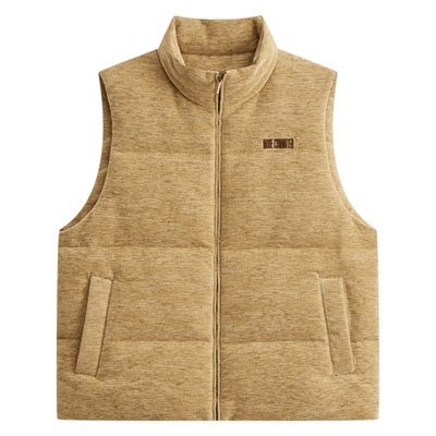 MODE COMMUTER | MC雪尼尔粗纺舒适亲肤防风保暖立领羽绒马甲