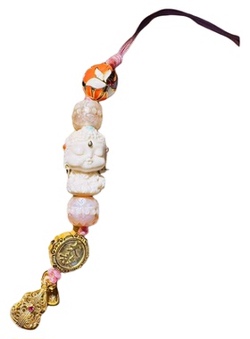 【小张喜珠福宝】一对一定制敬爱感情财富挂件钥匙护身平安男女挂