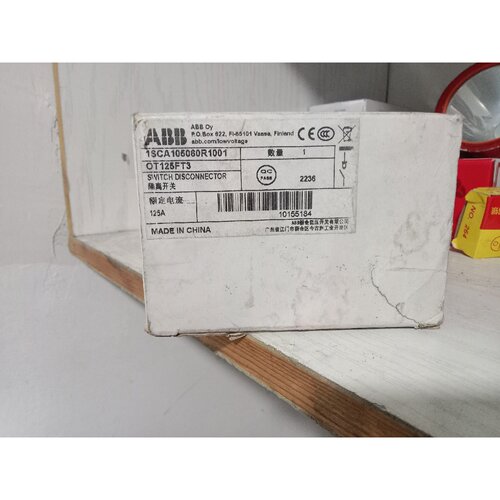 议价ABB隔离开关OT125FT3，型号1SCA105080R1