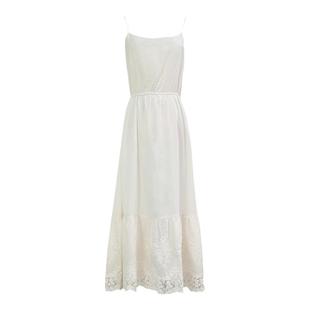 枕梦村庄 睡美人 文艺复古百搭蕾丝花边无袖棉吊带裙仙女连衣裙新