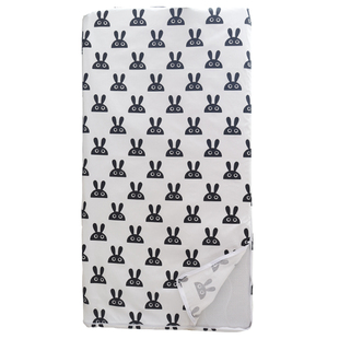 六面全包床笠拉链式婴儿乳胶床垫保护套纯棉防滑固定儿童拼接床罩